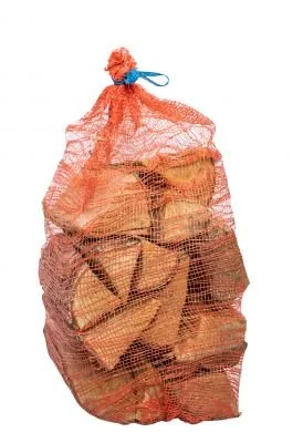 Laubholz im Sack · 40 l — Laubholz im Netz · Verpackungsbeispiel